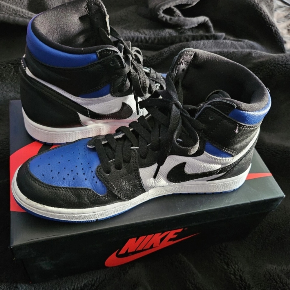 Air Jordan 1 Retro High OG Royal Toe Mens 8.5 US